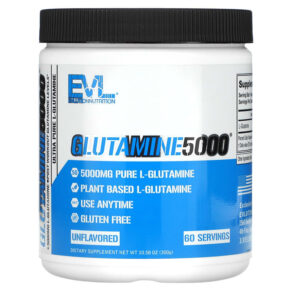 Thực phẩm chức năng EVLution Nutrition Glutamine5000 Unflavored 5.000 mg 10.58 oz (300 g) 818901020313
