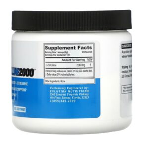 Thực phẩm bổ sung EVLution Nutrition L-CITRULLINE2000 7.5 oz (200 g) 818901022218