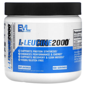 Thực phẩm chức năng EVLution Nutrition L-Leucine2000 Unflavored 7.05 oz (200 g) 818901024359