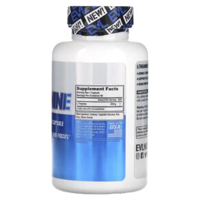 Thực phẩm bổ sung EVLution Nutrition L-Theanine 200 mg 60 Veggie Capsules 818901027411
