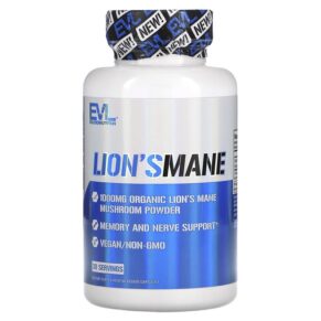 Thực phẩm chức năng EVLution Nutrition Lion's Mane 60 Veggie Capsules 818901027398