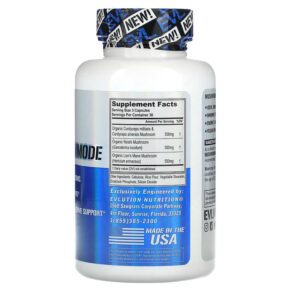 Thực phẩm bổ sung EVLution Nutrition MushroomMode 90 Veggie Capsules 818901028029