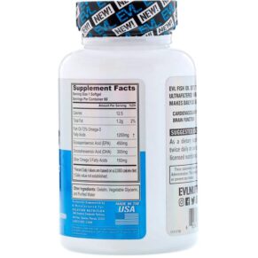 Thực phẩm bổ sung EVLution Nutrition Omega-3 Fish Oil Triple Strength 60 Softgels 685450087476