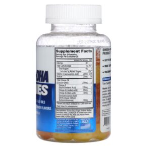 Thực phẩm bổ sung EVLution Nutrition Omega+ DHA Gummies 60 Vegetarian Gummies 818901027336