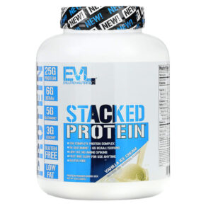Thực phẩm chức năng EVLution Nutrition Stacked Protein Vanilla Ice cream 5 lb (2.268 kg) 818901025141