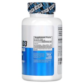 Thực phẩm bổ sung EVLution Nutrition Vitamin D3 5.000 IU 120 Softgels 818901023017
