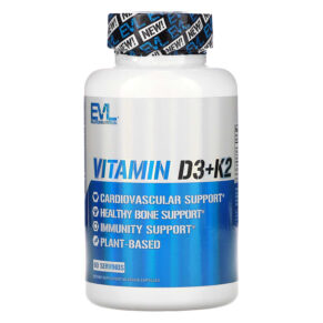 Thực phẩm chức năng EVLution Nutrition Vitamin D3+K2 60 Veggie Capsules 818901022904