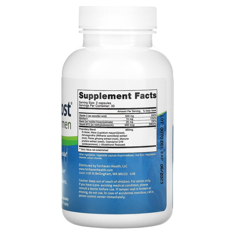 Fairhaven Health CountBoost for Men 60 Capsules 2 Thực phẩm bổ sung Fairhaven Health CountBoost for Men 60 Capsules 895749000189