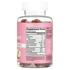 Thực phẩm bổ sung Flat Tummy Apple Cider Vinegar Gummies Natural Apple 1.000 mg 60 Gummies 811909032784