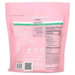Thực phẩm bổ sung Flat Tummy Fitness Protein Drink Mix Greens & Probiotics Natural Chocolate 18.27 oz (518 g) 811909033019