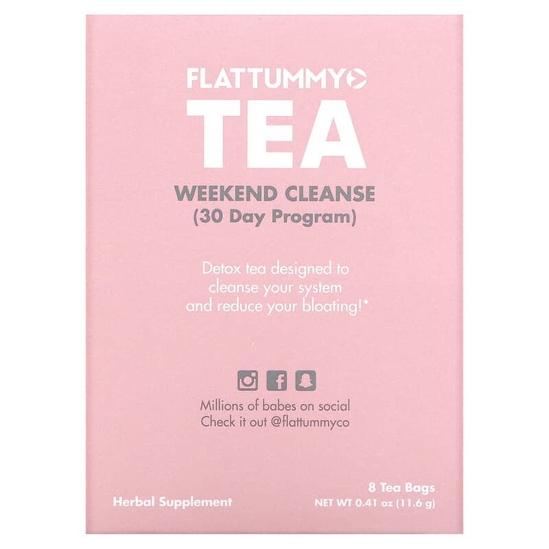 Flat Tummy Weekend Cleanse 30 Day Program 8 Tea Bags 0.05 oz (1.45 g) Each 8 Thực phẩm chức năng Flat Tummy Weekend Cleanse 30 Day Program 8 Tea Bags 0.05 oz (1.45 g) Each 855119006531
