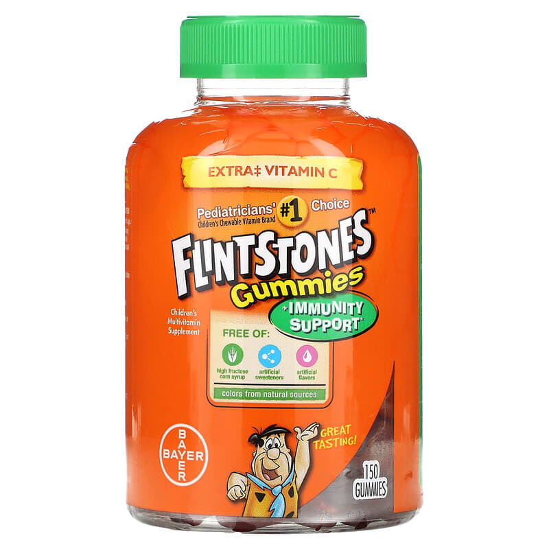 Flintstones Children's Multivitamin Plus Immune Support 150 Gummies 8 Thực phẩm chức năng Flintstones Children's Multivitamin Plus Immune Support 150 Gummies 016500537281