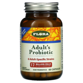 Thực phẩm chức năng Flora Adult's Probiotic 17 Billion Cells 60 Capsules 061998619605