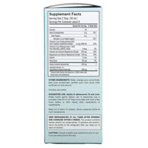 Thực phẩm bổ sung Flora Bone Health+ with Calcium Magnesium and Vitamins D & K Liquid 8 fl oz (236 ml) 061998647509