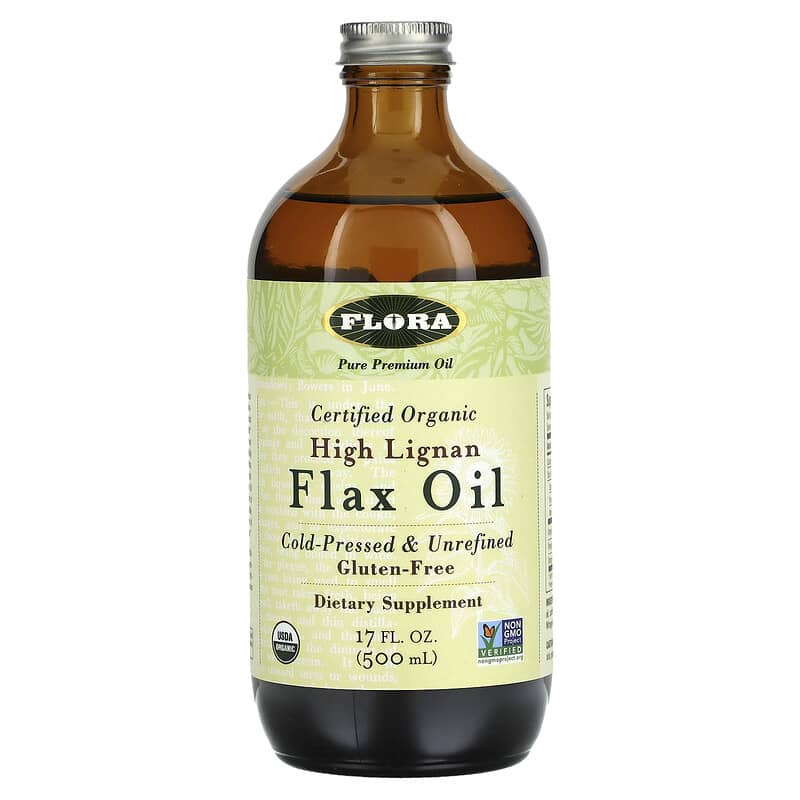 Flora Certified Organic High Lignan Flax Oil 17 fl oz (500 ml) 8 Thực phẩm chức năng Flora Certified Organic High Lignan Flax Oil 17 fl oz (500 ml) 061998678961