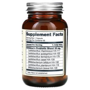 Thực phẩm bổ sung Flora Children's Probiotic 5 Billion 60 Capsules 061998619643