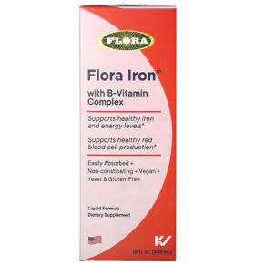 Thực phẩm chức năng Flora Iron with B-Vitamin Complex 15 fl oz (445 ml) 061998647424