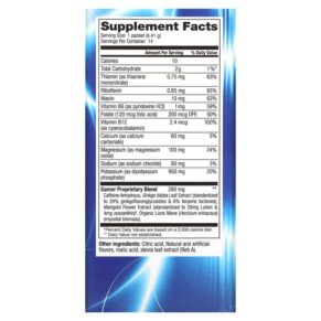 Thực phẩm bổ sung Focus Factor Gaming Nootropic Fruit Punch 14 Drink Mix Packets 0.2 oz (6.41 g) Each 811909033682