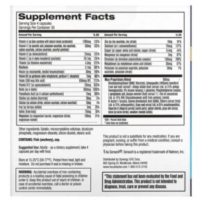 Thực phẩm bổ sung Focus Factor Max Strength 120 Capsules 811909033675