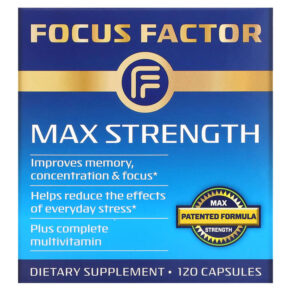 Thực phẩm chức năng Focus Factor Max Strength 120 Capsules 811909033675