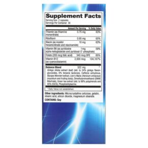 Thực phẩm bổ sung Focus Factor Pro Max Nootropic 60 Capsules 811909033705