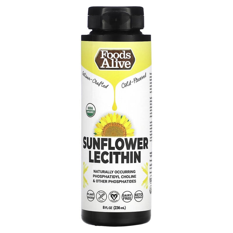 Foods Alive Sunflower Lecithin 8 fl oz (236 ml) 8 Thực phẩm chức năng Foods Alive Sunflower Lecithin 8 fl oz (236 ml) 850008080098