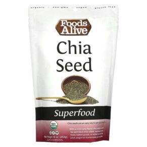 Thực phẩm chức năng Foods Alive Superfood Organic Chia Seed 16 oz (454 g) 891551000676