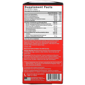Thực phẩm bổ sung Force Factor Alpha King Supreme Elite Testosterone Booster 45 Tablets 818594014842