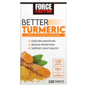 Thực phẩm chức năng Force Factor Better Turmeric 120 Tablets 818594017355