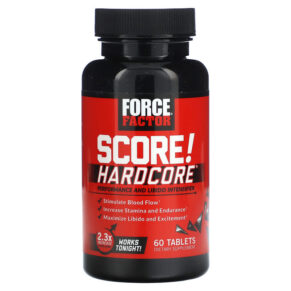 Thực phẩm bổ sung Force Factor Force Factor SCORE! Hardcore Performance and Libido Intensifier 60 Tablets 60 Tablets 818594017393