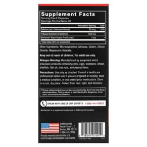 Thực phẩm bổ sung Force Factor Force Factor Tribulus Terrestris Testosterone Booster 500 mg 60 Capsules 818594014910