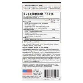 Thực phẩm bổ sung Force Factor Forebrain 30 Capsules 818594014033
