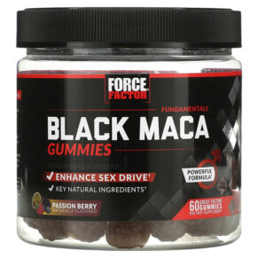 Thực phẩm chức năng Force Factor Fundamentals Black Maca Passion Berry 60 Gummies 818594016945