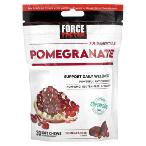Thực phẩm chức năng Force Factor Fundamentals Pomegranate 30 Soft Chews 818594018680