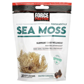 Thực phẩm chức năng Force Factor Fundamentals Sea Moss Salted Caramel 30 Soft Chews 818594018697