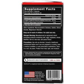 Thực phẩm bổ sung Force Factor Longjack Tongkat Ali 500 mg 30 Capsules 818594014903