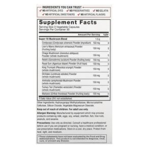 Thực phẩm bổ sung Force Factor Modern Mushrooms 90 Vegetable Capsules 818594019526