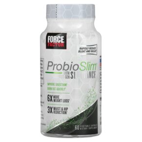 Thực phẩm chức năng Force Factor ProbioSlim with Next-Gen Slimvance 60 Vegetable Capsules 818594014835
