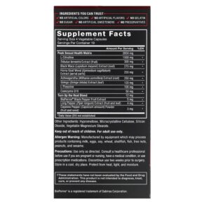 Thực phẩm bổ sung Force Factor Score! Premium Libido Enhancer 76 Capsules 818594013692