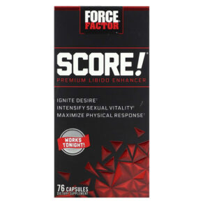 Thực phẩm chức năng Force Factor Score! Premium Libido Enhancer 76 Capsules 818594013692
