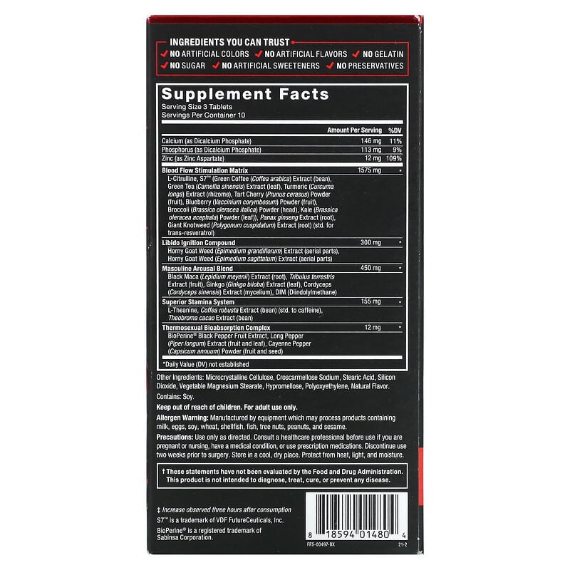 Force Factor SCORE! XXL Male Enhancement 30 Tablets 2 Thực phẩm bổ sung Force Factor SCORE! XXL Male Enhancement 30 Tablets 818594014804