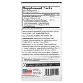 Thực phẩm bổ sung Force Factor Somnapure Time Release Melatonin 10 mg 30 Time-Release Capsules 818594015191