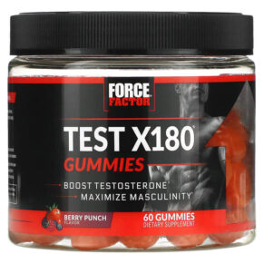 Thực phẩm chức năng Force Factor Test X180 Berry Punch 60 Gummies 818594017171