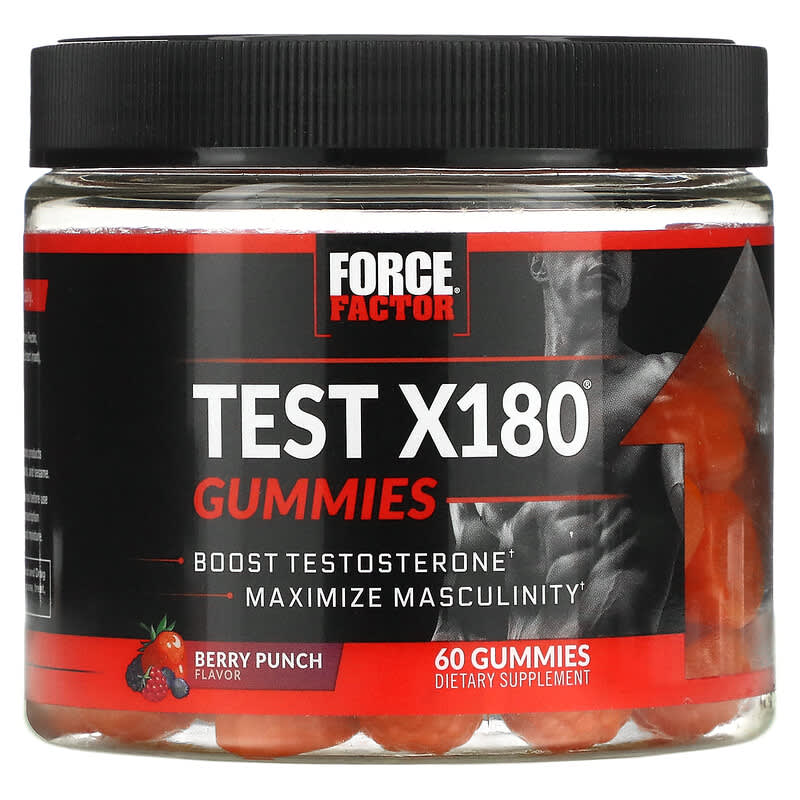 Force Factor Test X180 Berry Punch 60 Gummies 8 Thực phẩm chức năng Force Factor Test X180 Berry Punch 60 Gummies 818594017171