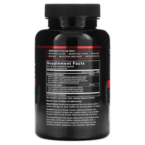 Thực phẩm bổ sung Force Factor Test X180 Ignite Total Testosterone Booster & Fat Burner 120 Capsules 818594011131