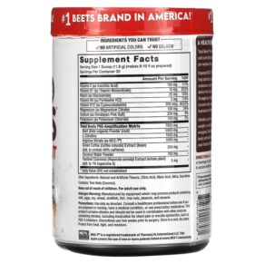 Thực phẩm bổ sung Force Factor Total Beets Pre-Workout Fruit Punch 12.5 oz (354 g) 818594018581