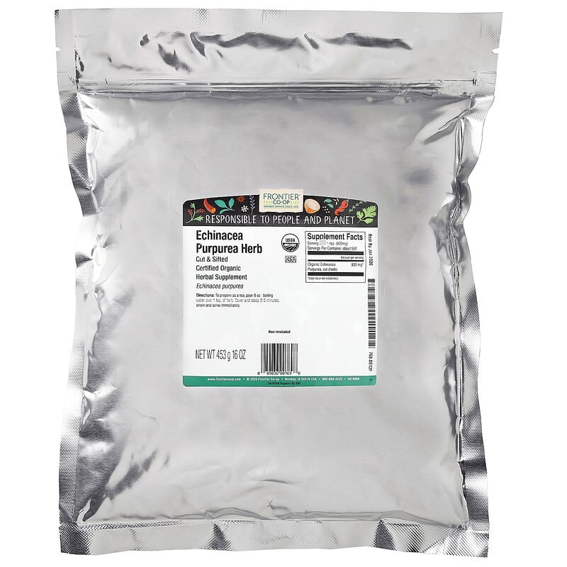 Frontier Co-op Cut & Sifted Echinacea Purpurea Herb 16 oz (453 g) 2 Thực phẩm bổ sung Frontier Co-op Cut & Sifted Echinacea Purpurea Herb 16 oz (453 g) 089836007698
