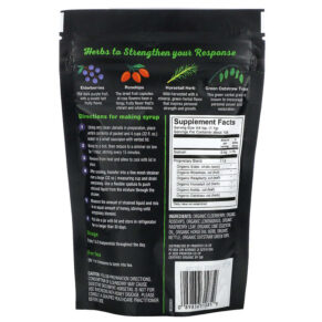 Thực phẩm bổ sung Frontier Co-op Organic Elderberry & Herbal Blend For Making Syrup Strength Blend 4.23 oz (120 g) 089836310859