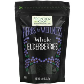 Thực phẩm chức năng Frontier Co-op Whole Elderberries 8 oz (227 g) 089836311061