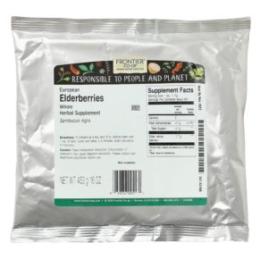 Frontier Co-op Whole European Elderberries 16 oz (453 g) 3 Thực phẩm bổ sung Frontier Co-op Whole European Elderberries 16 oz (453 g) 089836005571